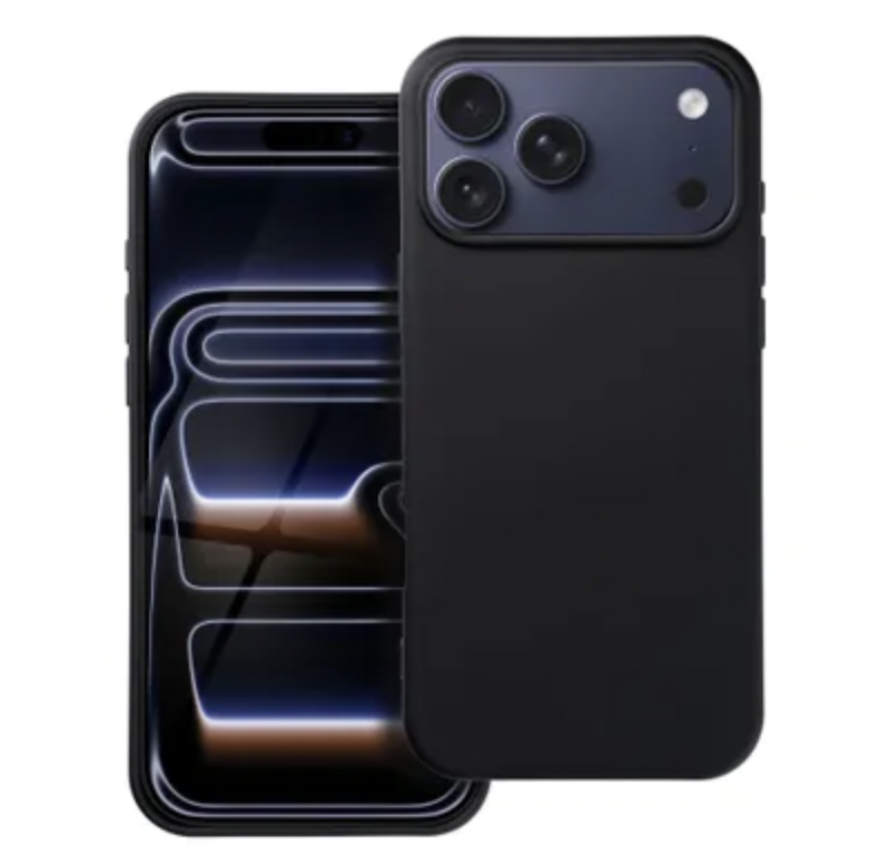 Silikonska maskica za iPhone 17 Pro Max Crna