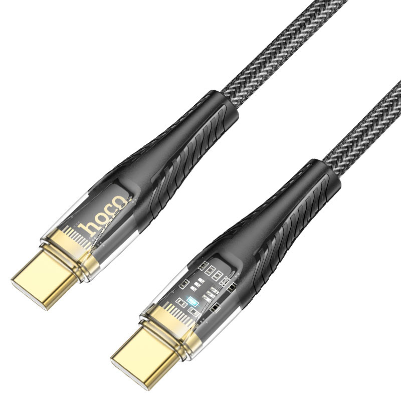 Hoco USB-C na USB-C kabel 60W 1,2m – Crni